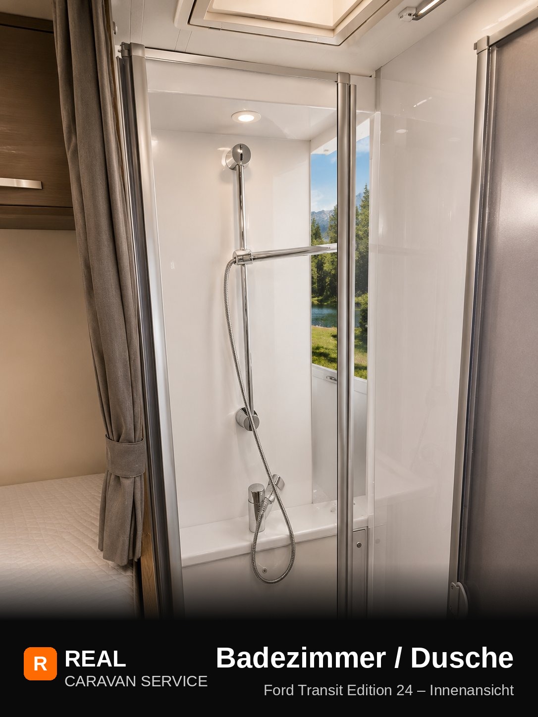 Badezimmer / Dusche – Carado T447 Badezimmer mit Dusche im Carado T447 von REAL Caravan Service